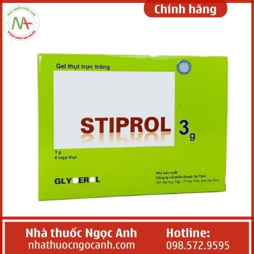 Mặt trước hộp thuốc Stiprol 3g