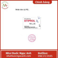 Mẫu nhãn Stiprol 3g