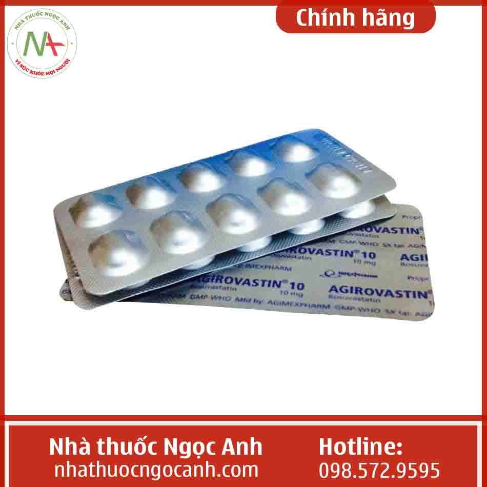 Vỉ thuốc Agirovastin 10