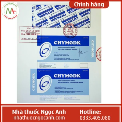 Nhãn thuốc Chymodk 8,4mg