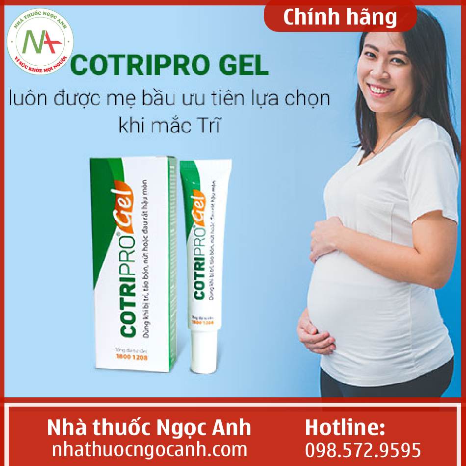 Cotripro Gel sản phẩm sử dụng cho bà bầu và mẹ cho con bú