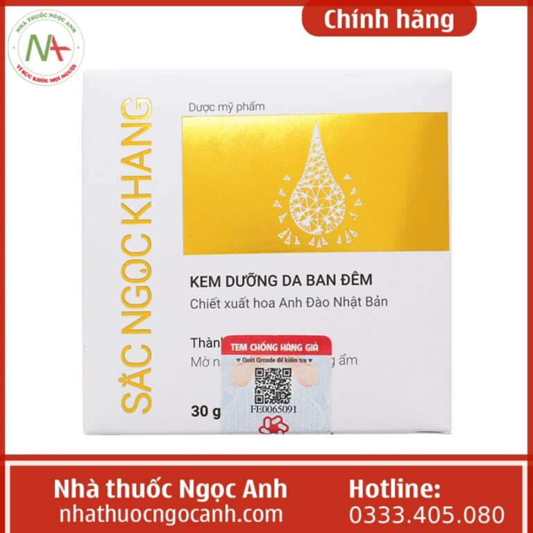 Kem dưỡng da ban đêm Sắc Ngọc Khang 30g