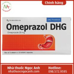 Hộp thuốc Omeprazol DHG 20mg