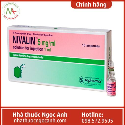 Hộp thuốc Nivalin 5mg tiêm