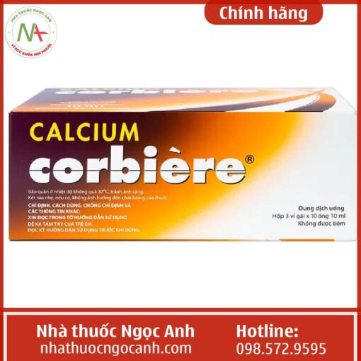 Tác dụng thuốc Calcium Corbies 10ml