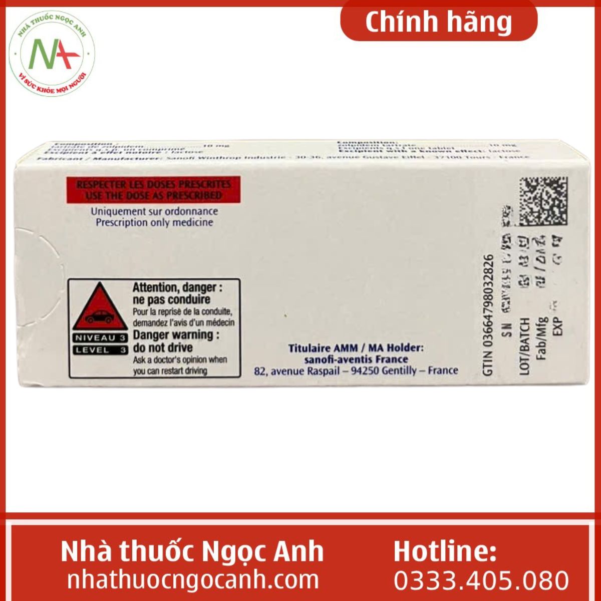 thuốc Stilnox 10mg