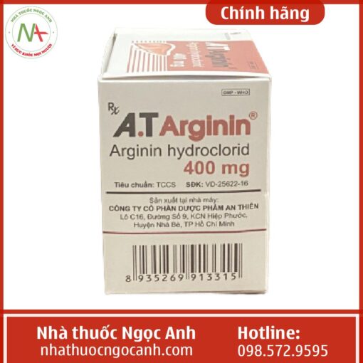 Cách dùng thuốc A.T Arginin 400mg