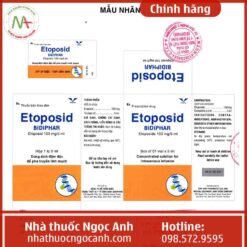 Nhãn thuốc Etoposid Bidiphar