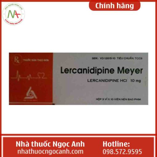 Hộp thuốc Lercanidipine Meyer