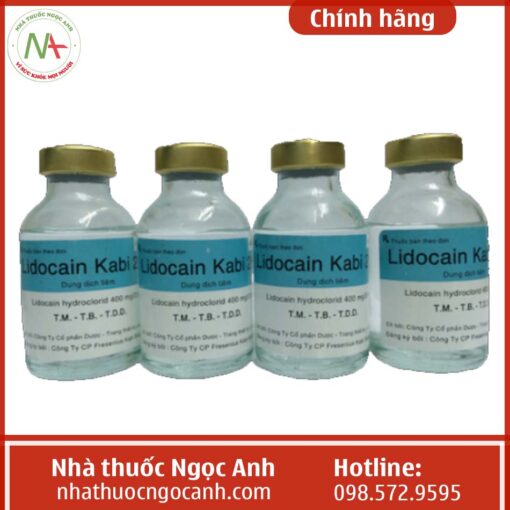 Lọ thuốc Lidocain Kabi 2% 400mg/20ml