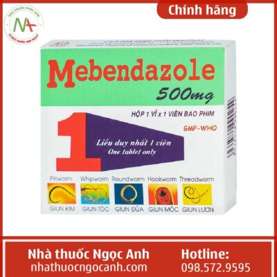 Thuốc Mebendazol 500mg Mekophar