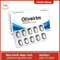 Hình ảnh OLIVEIRIM (Viên nén Flunarizin 10 mg)