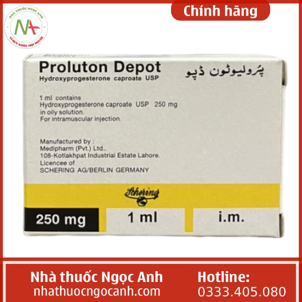 Thuốc Proluton Depot 250mg là thuốc gì, giá bao nhiêu, mua ở đâu