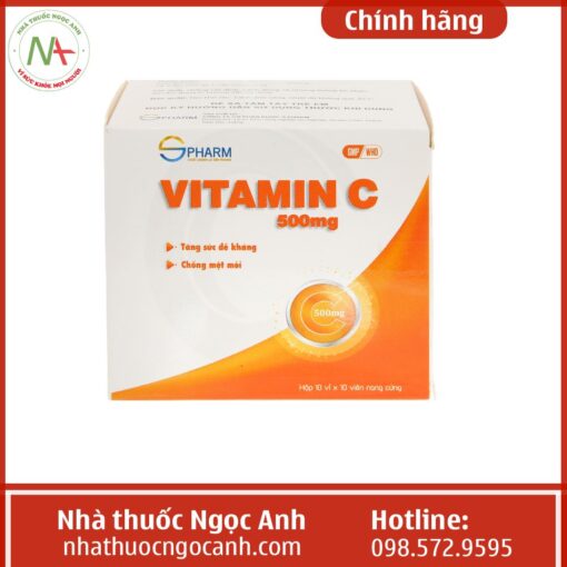 Liều dùng Vitamin C 500 mg Spharm