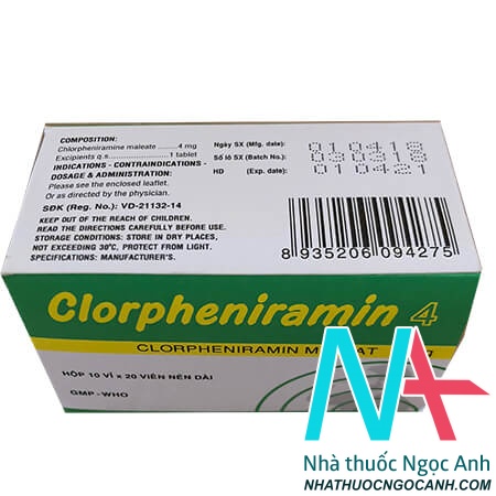 Clorpheniramin 4mg