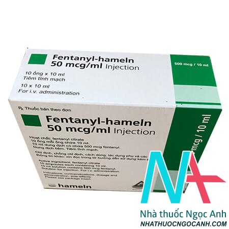 Hộp thuốc Fentanyl-hameln 50 mcg/ml Injection