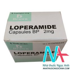 Hộp thuốc Loperamid Capsules BP 2 mg