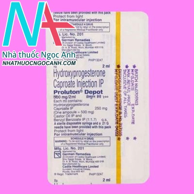 Thuốc Proluton Depot 500mg: Công dụng, liều dùng, tác dụng phụ, giá bán
