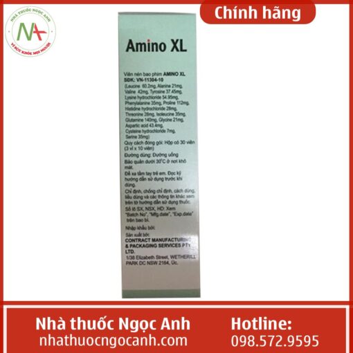 Hộp thuốc Amino XL