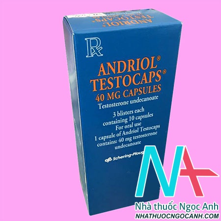 Thuốc Andriol testocaps 40mg: Công dụng, liều dùng, giá bán