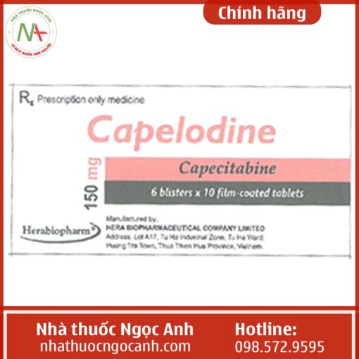 Hộp thuốc Capelodine 150mg