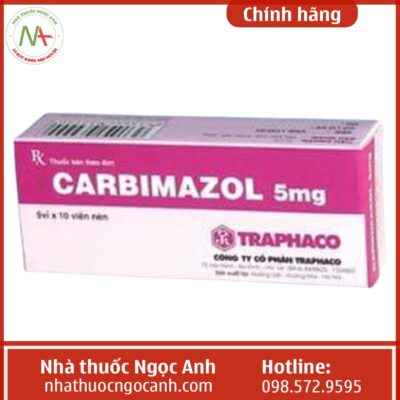 Thuốc Carbimazole 5mg Traphaco