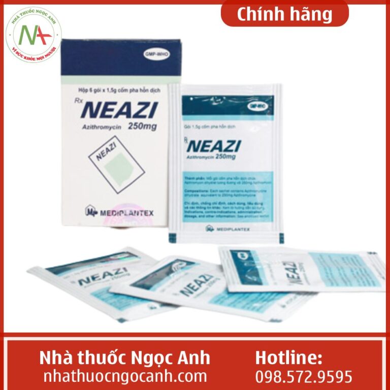 Cốm pha hỗn dịch Neazi 250mg