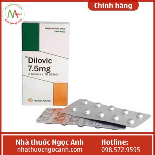 Hộp thuốc Dilovic 7.5mg