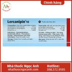 Hộp thuốc Lercanipin 10