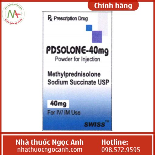 Hộp thuốc Pdsolone-40mg