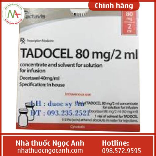 Tác dụng Tadocel 80mg/2ml