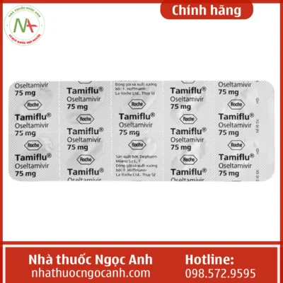 Vỉ thuốc Tamiflu 75 mg