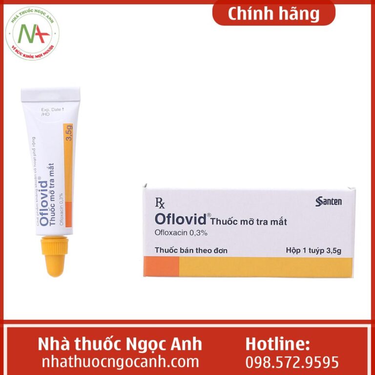 thuốc mỡ tra mắt Oflovid 0.3%