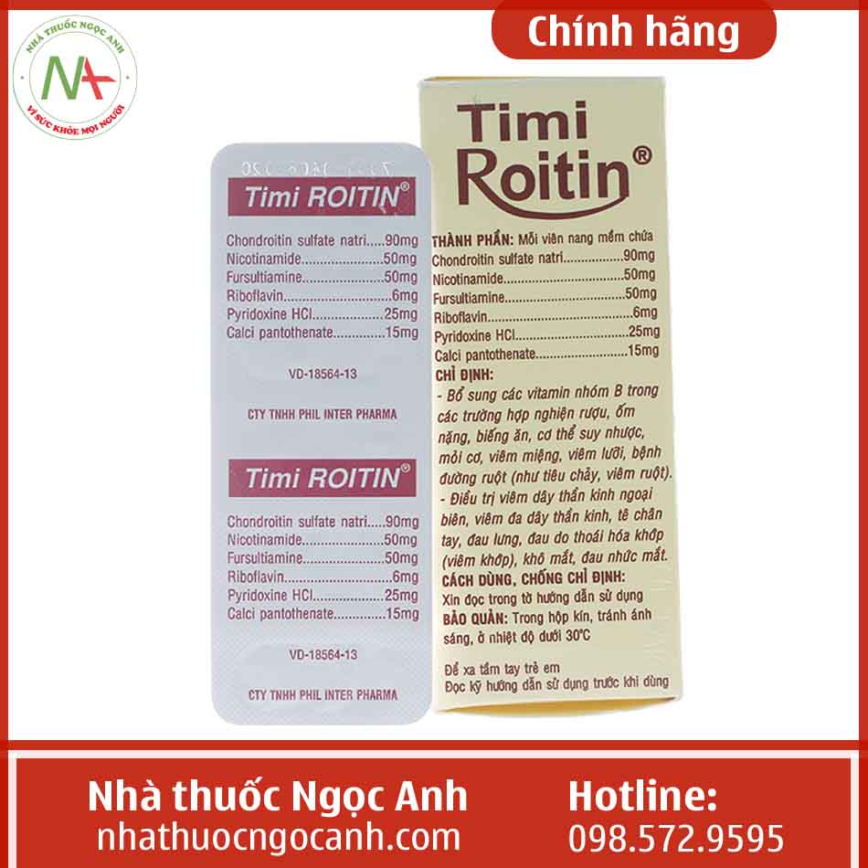 Hộp thuốc Timi Roitin Soft Cap.