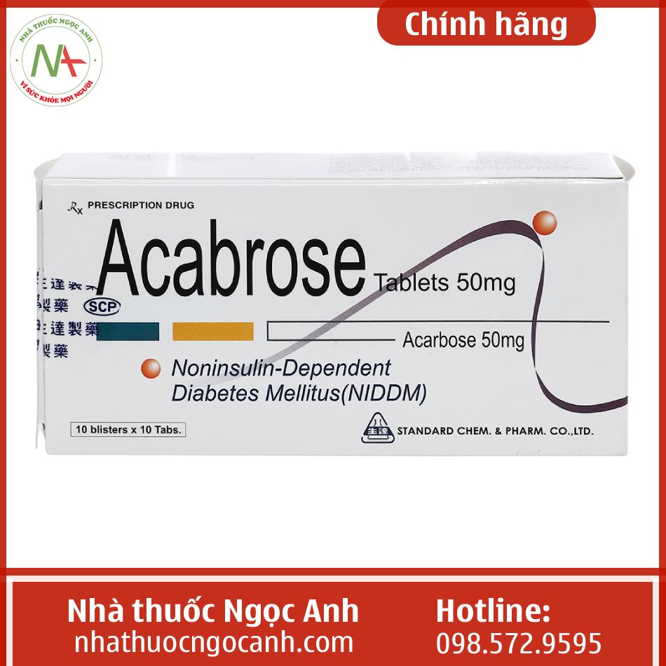 thuốc Acabrose Tablets 50mg