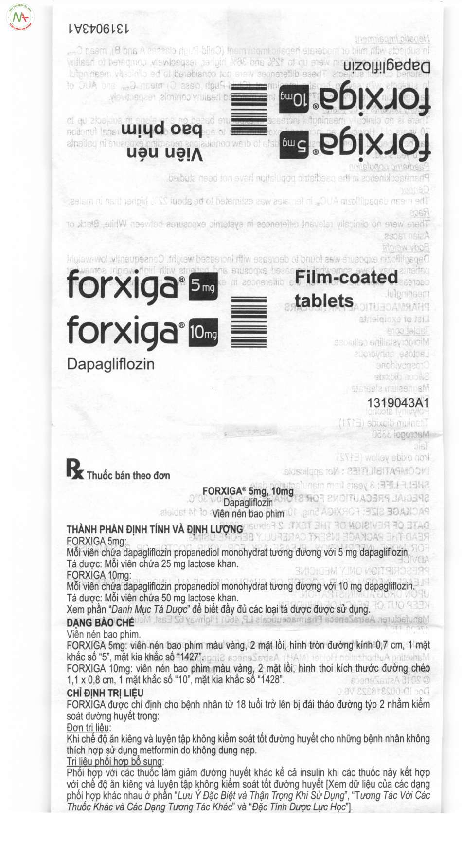 Hướng dẫn sử dụng thuốc Forxiga 10mg