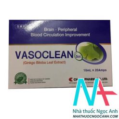 VASOCLEAN Sol có tác dụng điều trị các rồi loạn tuần hoàn của động mạch ngoại vi