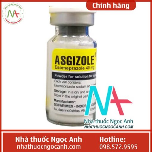 Tác dụng thuốc Asgizole 40mg