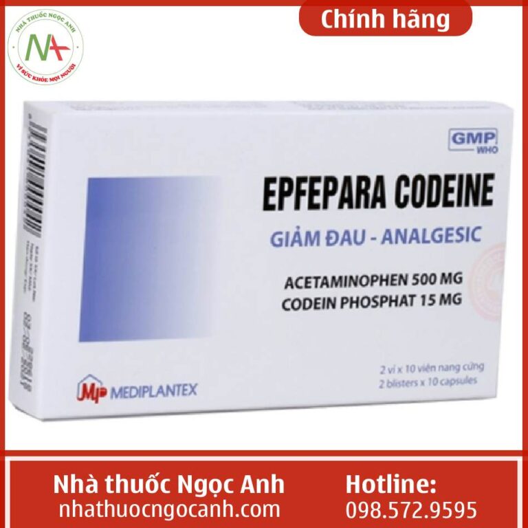 Công dụng thuốc Epfepara Codeine