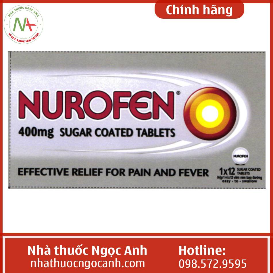 thuốc Nurofen 400mg sugar coated tablets giá