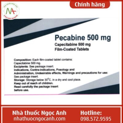 Công dụng thuốc Pecabine 500mg