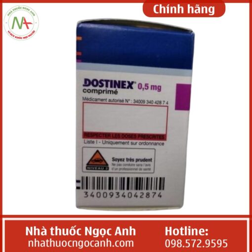 thuốc Dostinex 0,5mg là thuốc gì?