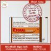Nhãn thuốc Etoral Cream