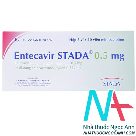 Thuốc Entecavir STADA® 0.5 mg