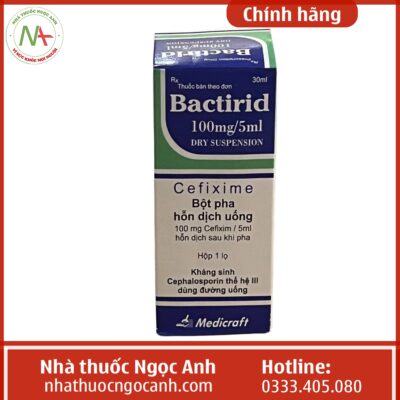 Bactirid 100mg/5ml dry suspension 30ml