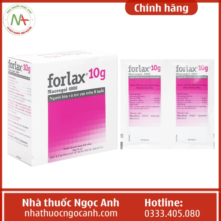 Hộp thuốc Forlax 10g