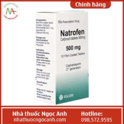 Hộp thuốc Natrofen 500mg