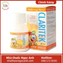 thuốc Claritek 125mg/5ml (lọ màu cam 50ml)