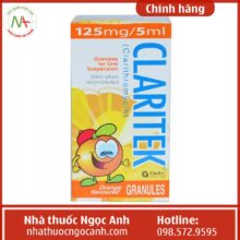 thuốc Claritek 125mg/5ml (lọ màu cam 50ml)