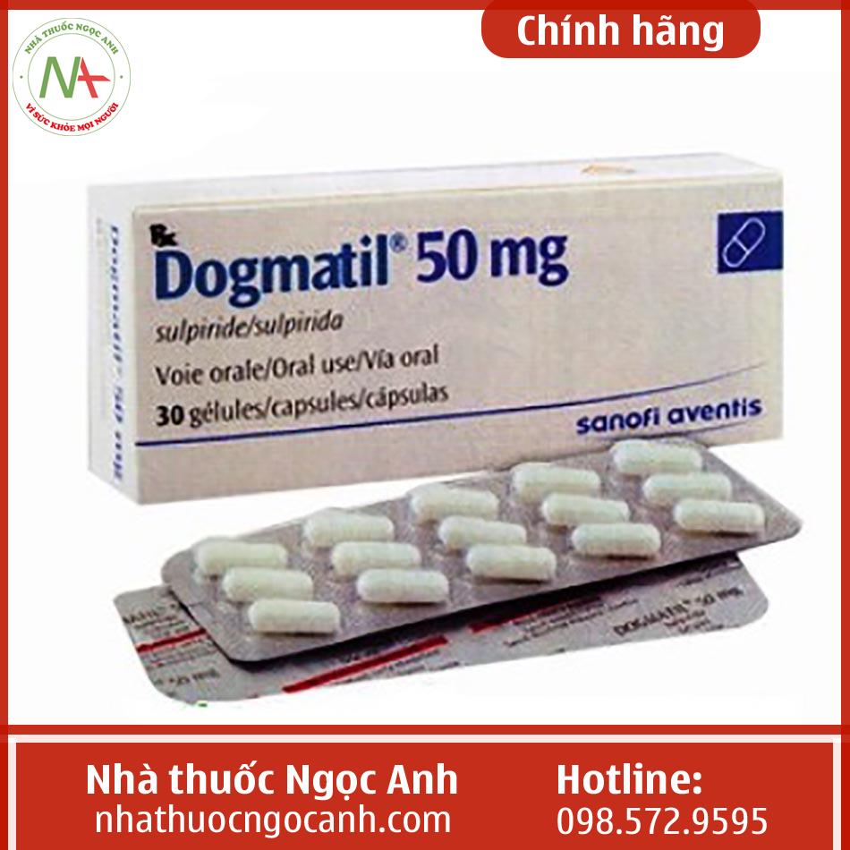 Thuốc Dogmatil 50mg: Công dụng, liều dùng, tác dụng phụ, giá bán